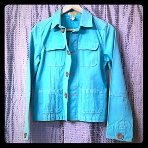 Tulle Collared Button Down Jacket/Blazer